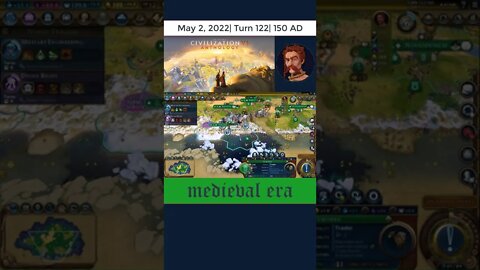 #oneturnadaychallenge #civ6 – Turn 122 - BIBRAX TRADER! #shorts