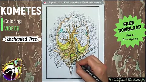 Enchanted Tree Coloring: Bringing Magic to Life!