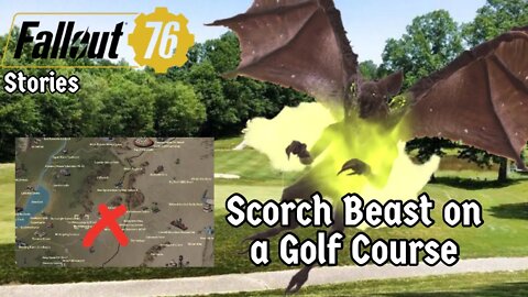 Fallout 76 Co Op & Single Player Stories 1! Scorch Beast on a Golf Course