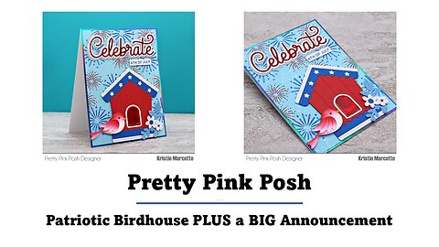 Pretty Pink Posh | Patriotic Birdhouse | PLUS a BIG Announcement