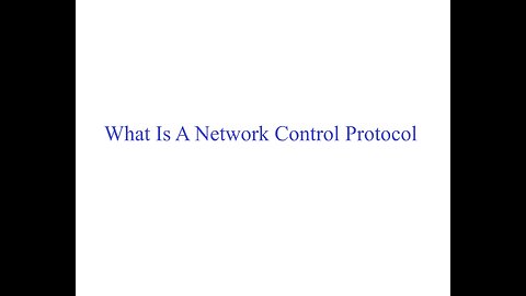 What Is A Network Control Protocol