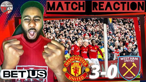 MANCHESTER UNITED 3-0 WEST HAM | FAN REACTION | Premier League Ivorian Spice Reacts