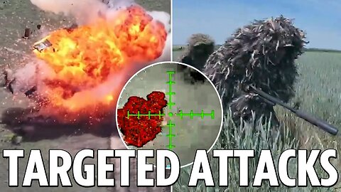 Ukraine drones drop bombs on Russian key targets sparking huge explosions