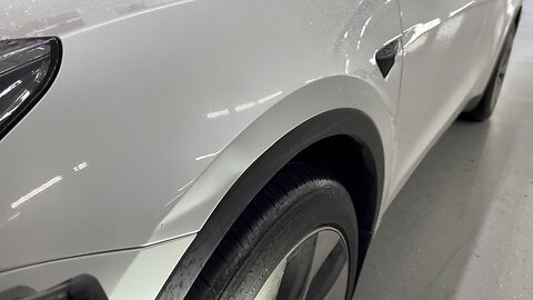 Dent repair on a Model Y