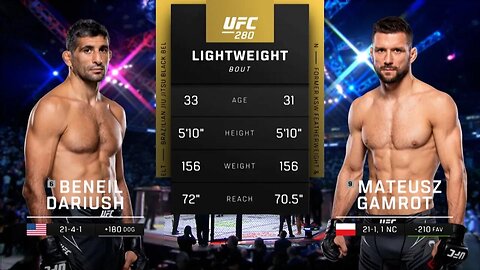 Beneil Dariush vs Mateusz Gamrot