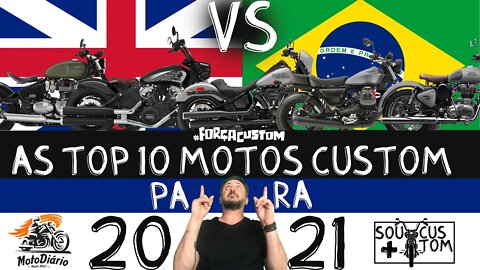 As TOP 10 motos custom PARA 2021, INGLATERRA Vs. “BRAZIL” de ARA-KE