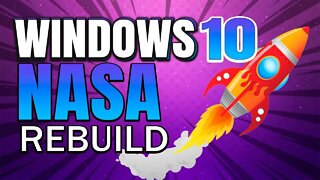 🚀 INÉDITO! WINDOWS 10 NASA REBUILD - MUITO MAIS RÁPIDO + FPS MELHOR DESEMPENHO