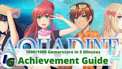 Aquadine Achievement Guide on Xbox 1000gs in 5 minutes!