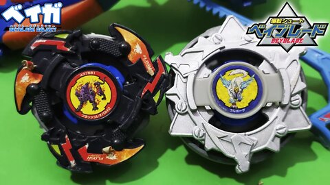 FLASH LEOPARD 2 (combo) vs WOLBORG 4 (stock) - Beyblade ベイブレード