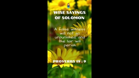 Proverbs 19:9 | NRSV Bible - Wise Sayings of Solomon