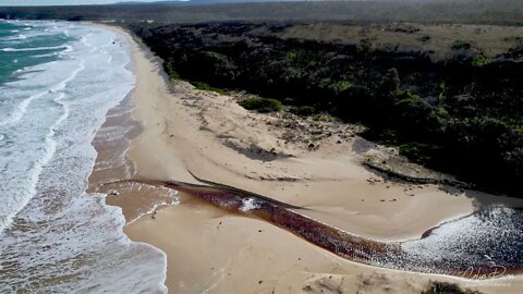 Davis Creek Mallacoota 14 Sept 2021 drone flight including the Golf Club