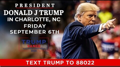 Live: President Tump in Charlotte NC