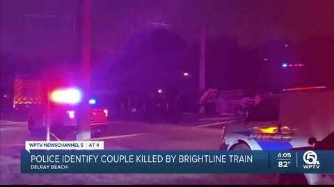 Police identify couple killed by Brightline train in Delray Beach