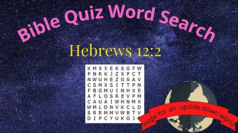 Bible Quiz word search edition Hebrews 12:2