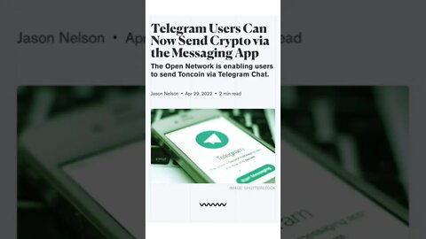 Telegram Users Can Now Send Crypto via the Messaging App#cryptomash#cryptonews #cryptoupdates #viral