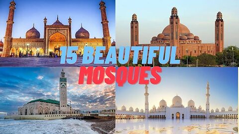 15 Most Beautiful Mosques 🕌 in the world 🌎 || K_Baig737