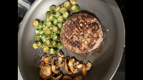 Hatch green chili burger patty