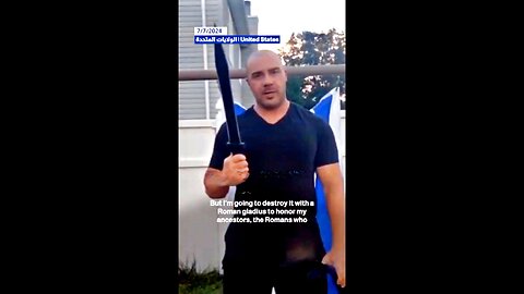 Ex-Marine Destroys Israeli Occupation Flag and Condemns Jews