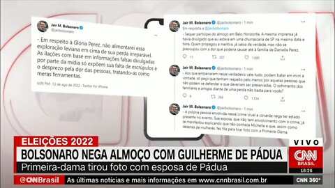 Bolsonaro nega almoço com Guilherme de Pádua | @SHORTS CNN