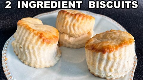 2 INGREDIENT BISCUITS with Bonus Sausage Gravy, Easiest Biscuit Recipe to Make, Catherine's Plates