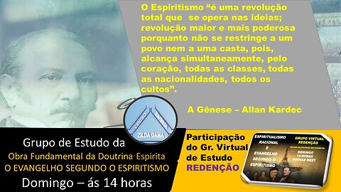 R11/023 - ESTUDO: EVANGELHO SEGUNDO O ESPIRITISMO - 17/12/2023