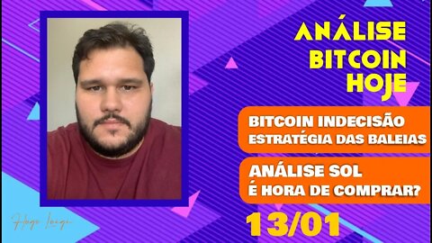 Análise Bitcoin e SOL : Indecisão e Estratégia das baleias . É hora de comprar? 13/01