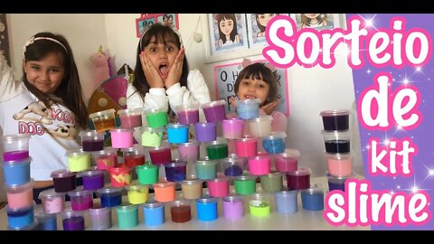 SORTEIO KIT DE SLIME / SLIME DRAW KIT - 3 IRMÃS DEMAIS