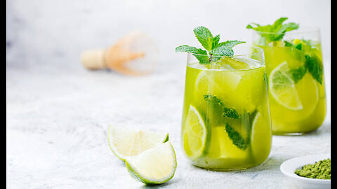 Sipping on Sunshine: Sparkling Matcha Rose Lemonade