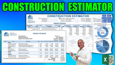 How To Create A Complete Construction Estimator In Excel [+ FREE DOWNLOAD]