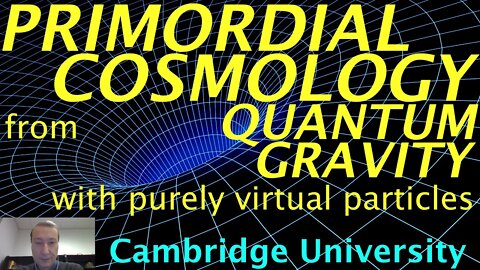 Primordial cosmology from quantum gravity with purely virtual particles