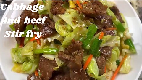 Cabbage And Beef Stir Fry | Tender And Juicy Beef And Vegetable Stir Fry Without Oyster Sauce