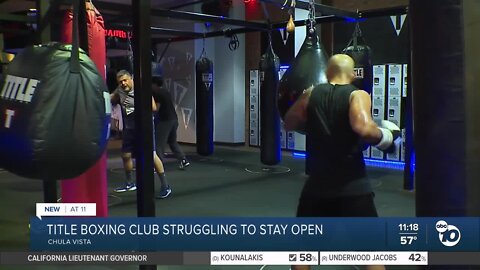 Title Boxing Club Chula Vista struggling to stay open after falling behind on rent during COVID-19 shutdown