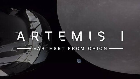 Earthset As Orian Prepares For Outbound Powered Flyby