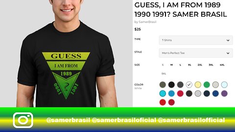 GUESS, I AM FROM 1989 1990 1991? SAMER BRASIL. @SAMERBRASIL. DESIGN BY HUMANS REVIEW #7