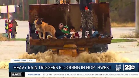 Pacific Northwest under a flood emergency