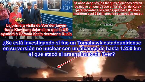 El misil que alcanzó el arsenal Ruso, ¿Podría ser un Tomahawk, si se confirma como responderá Rusia?