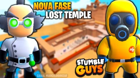 Atualização com a Fase Lost Temple no Stumble Guys