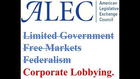 ALEC - This is how corrupt the political system is...