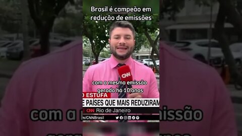 Brasil é líder de redução de emissões