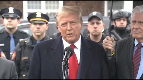 We Need Law And Order: Trump Outside NYPD Officer Diller's Funeral