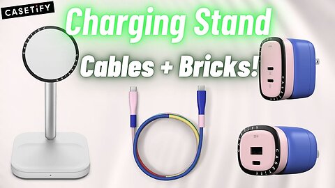 CASETiFY™ PowerThru Accessories REVIEW! // Charging Stand + Cases + Car Charger + USB-C Cable!