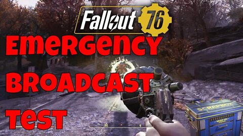 Fallout 76 Emergency Broadcast Test Of The I Ran Out Of Caps