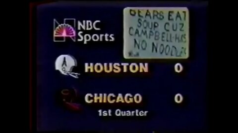 1980-11-16 Houston Oilers vs Chicago Bears