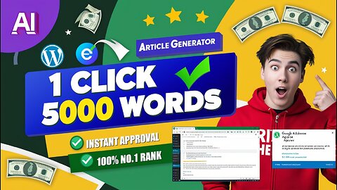 SEO-Ready Article Generator Tool (Only 1 Click) | Instant AdSense Approval | AI Content Writer