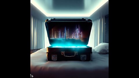 Time Travel Suitcase from 2023 I DALL-E 3 Concept Art