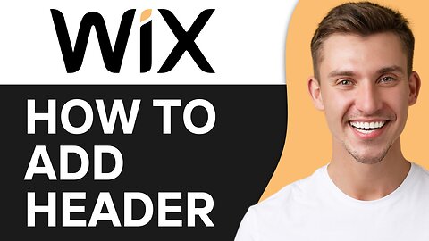 HOW TO ADD HEADER IN WIX