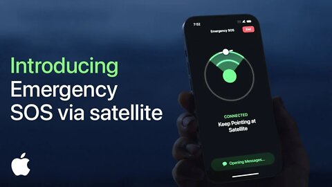 Say hello to the Emergency SOS using satellites | Apple