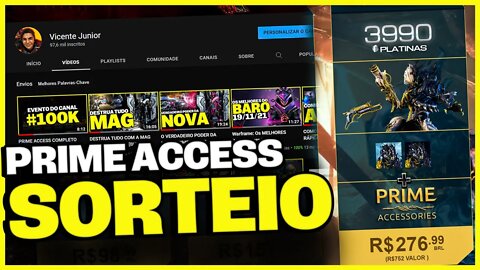 PRIME ACCESS COMPLETO TODAS PLATAFORMAS #100K - [Warframe]