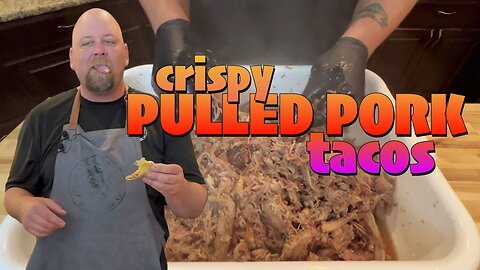 Crispy Pulled Pork Tacos with Amazing Guacamole by Chef Dad!!!