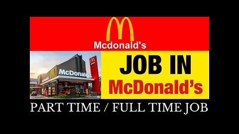 McDonald's Restaurant High Salry Job | Restaurant Job | FC Enterprise